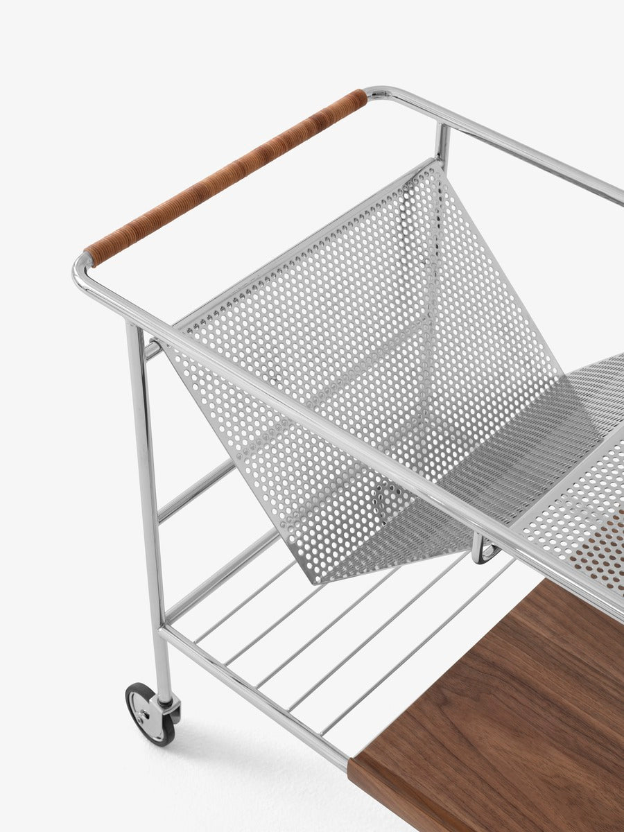 Alima NDS1 trolley, chrome - lacquered walnut