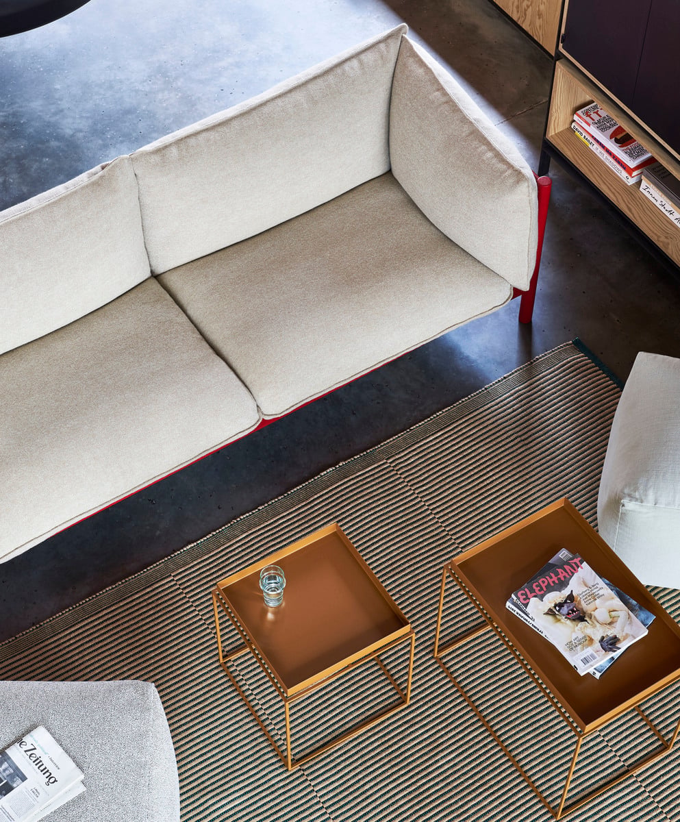 Tray table large rectangular, toffee
