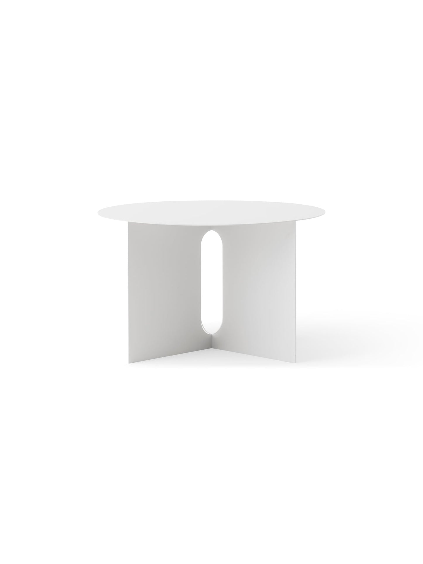 Androgyne side table, 63 cm, ivory