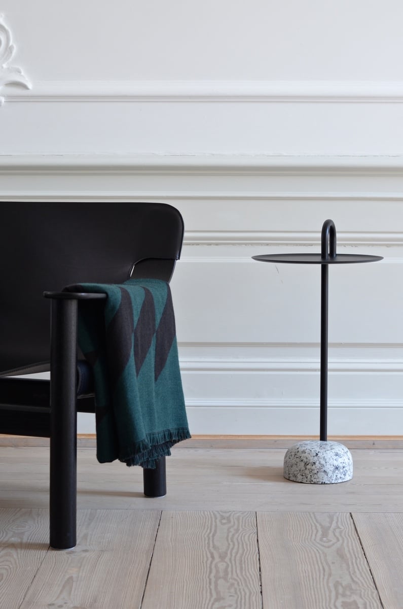 Bowler side table, black