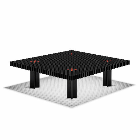 Kyoto - Square Solid Wood Coffee Table by Poltrona Frau #BLACK LAQUARED BEECH WOOD