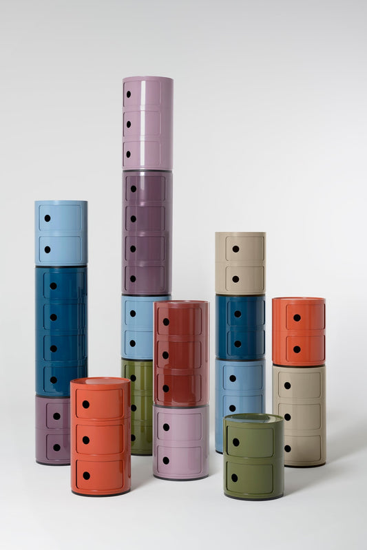 Componibili storage unit, 3 modules, mauve