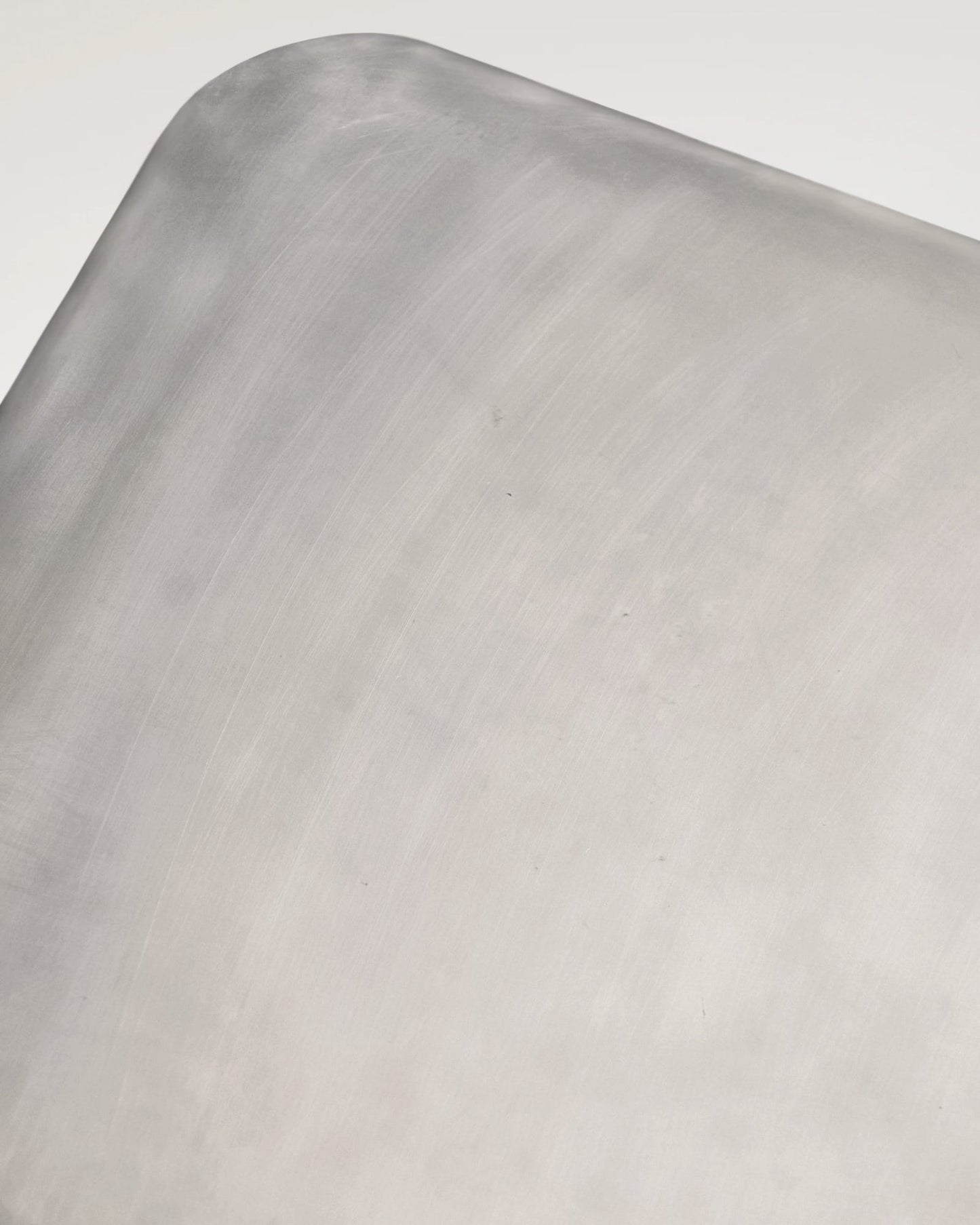 Cubio coffee table, 80 x 80 cm, raw aluminium