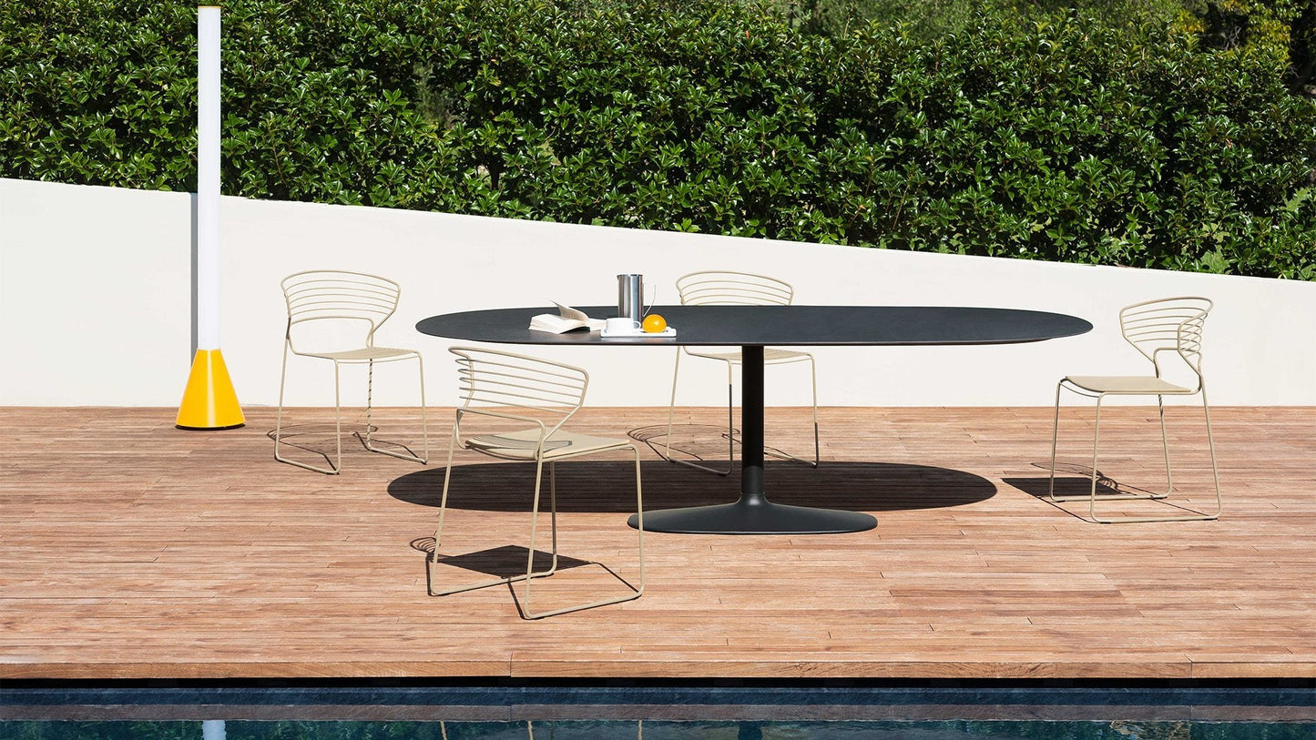 ELLIS - Round ceramic table