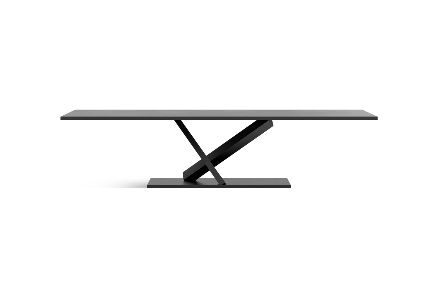 ELEMENT - Rectangular steel dining table
