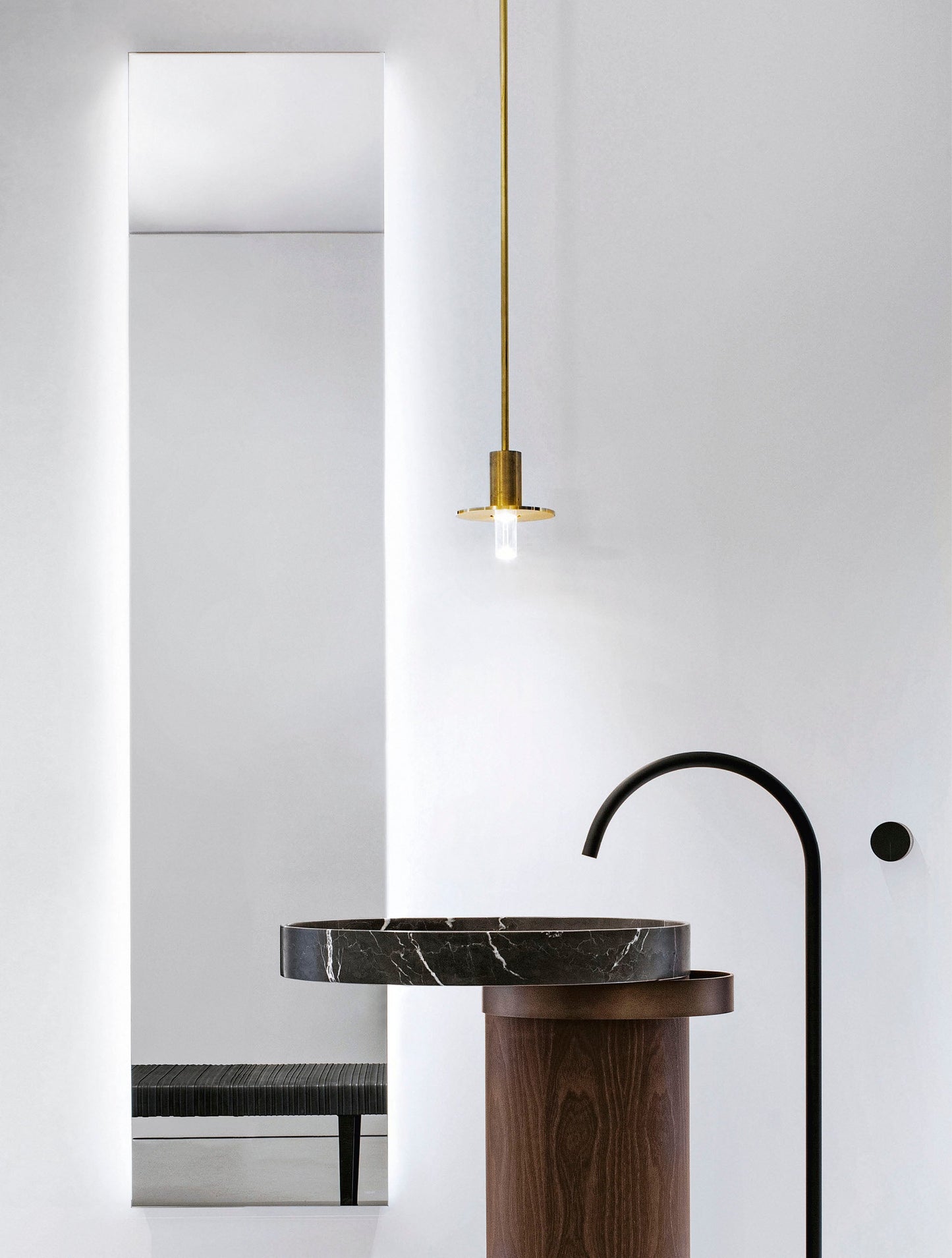 QUATTRO.ZERO 6L1 - Mirror Cabinet with LED by Falper