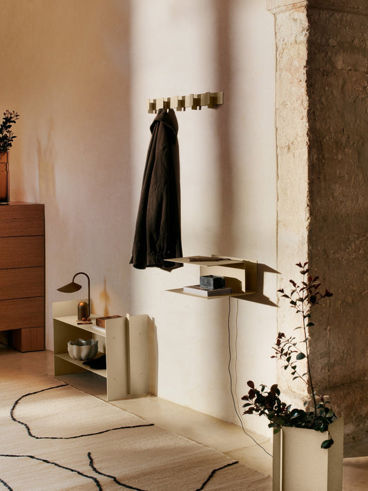 Lager bedside table, cashmere