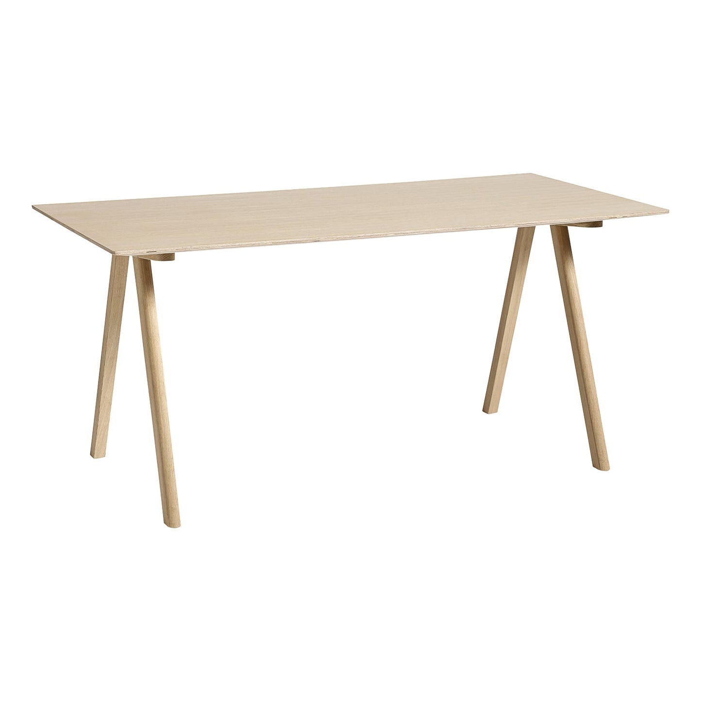 CPH10 2.0 desk, 160 x 80 cm, lacq. oak - lacquered oak veneer