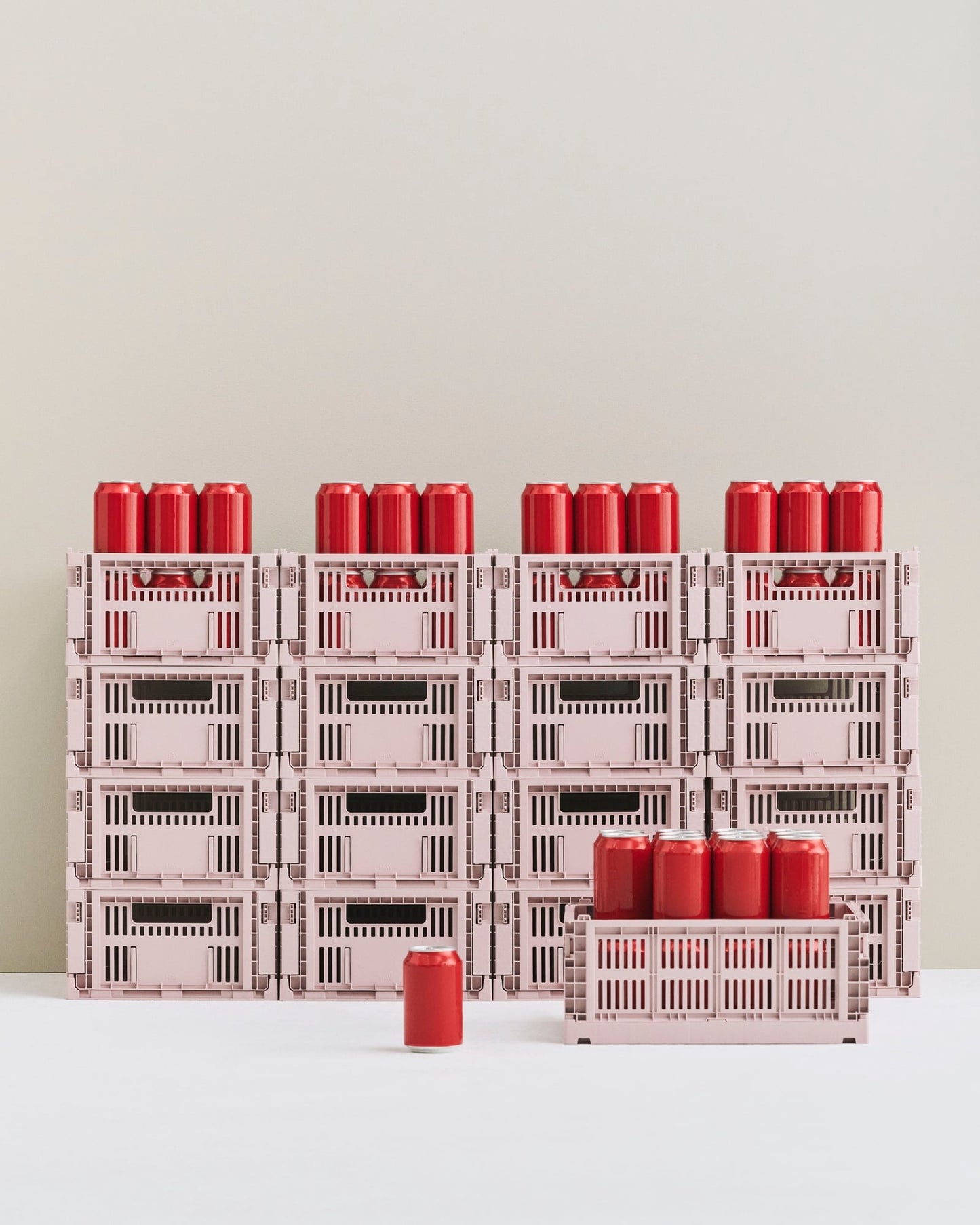 Colour Crate, M, recycled plastic, blush