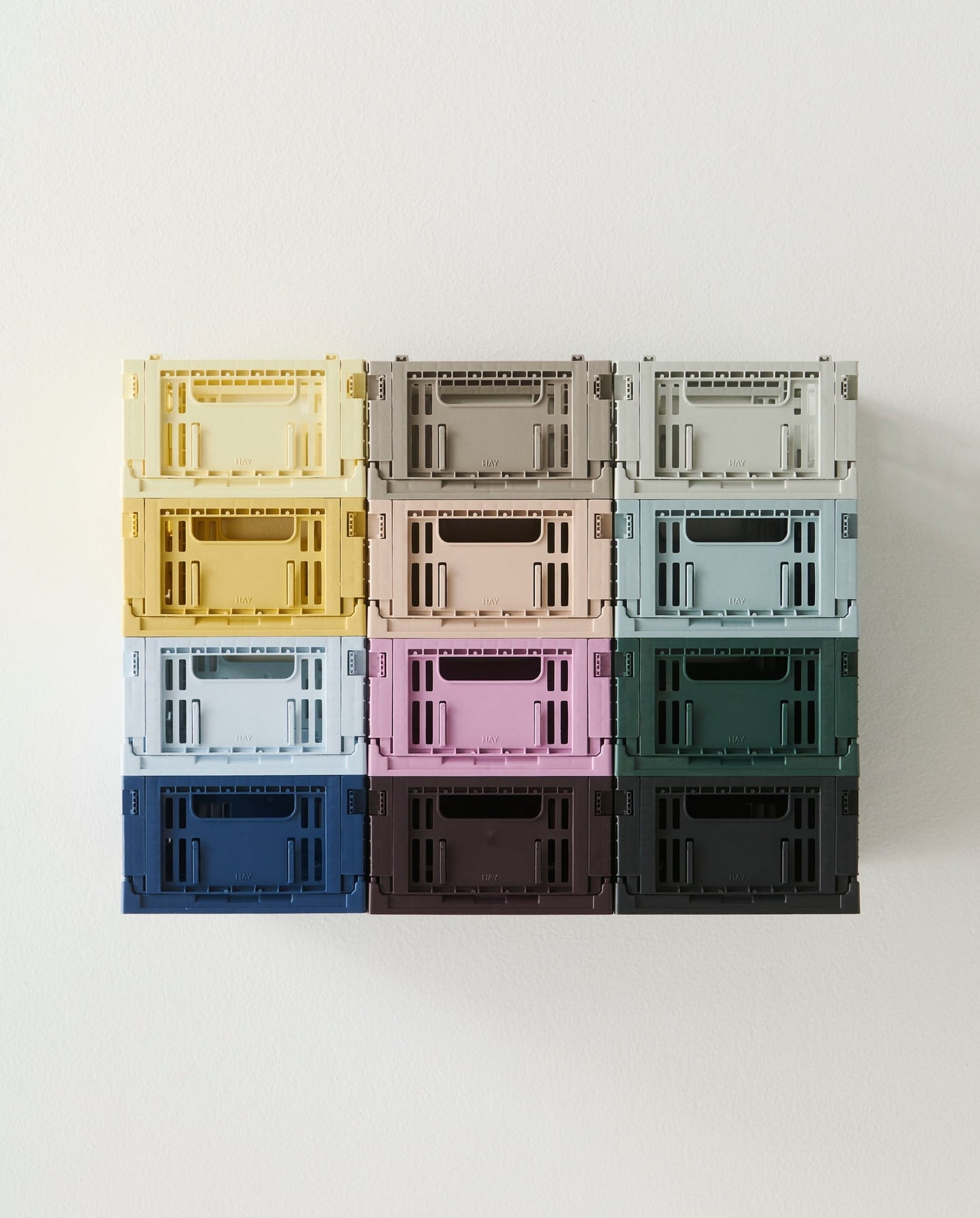Colour Crate Mini, recycled plastic, 2 pcs, soft blue