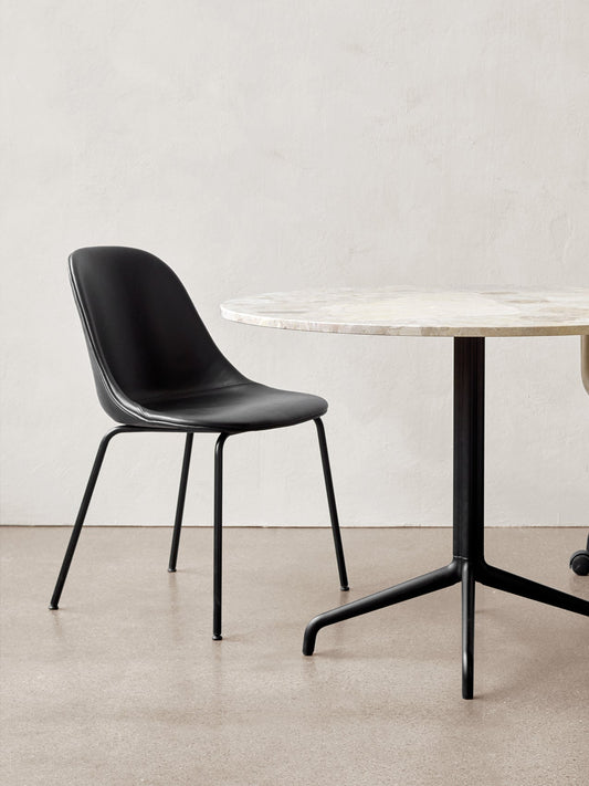 Harbour Side Dining Chair, Steel Base, Upholstered Shell