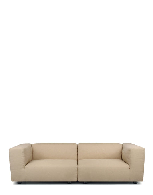 PLASTICS DUO TWO-SEATER XL NILO by Kartell #TAUPE