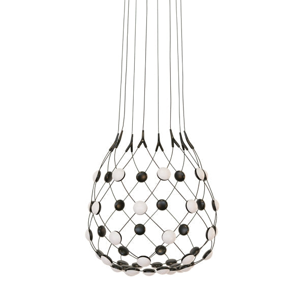 MESH - LED polycarbonate and steel pendant lamp