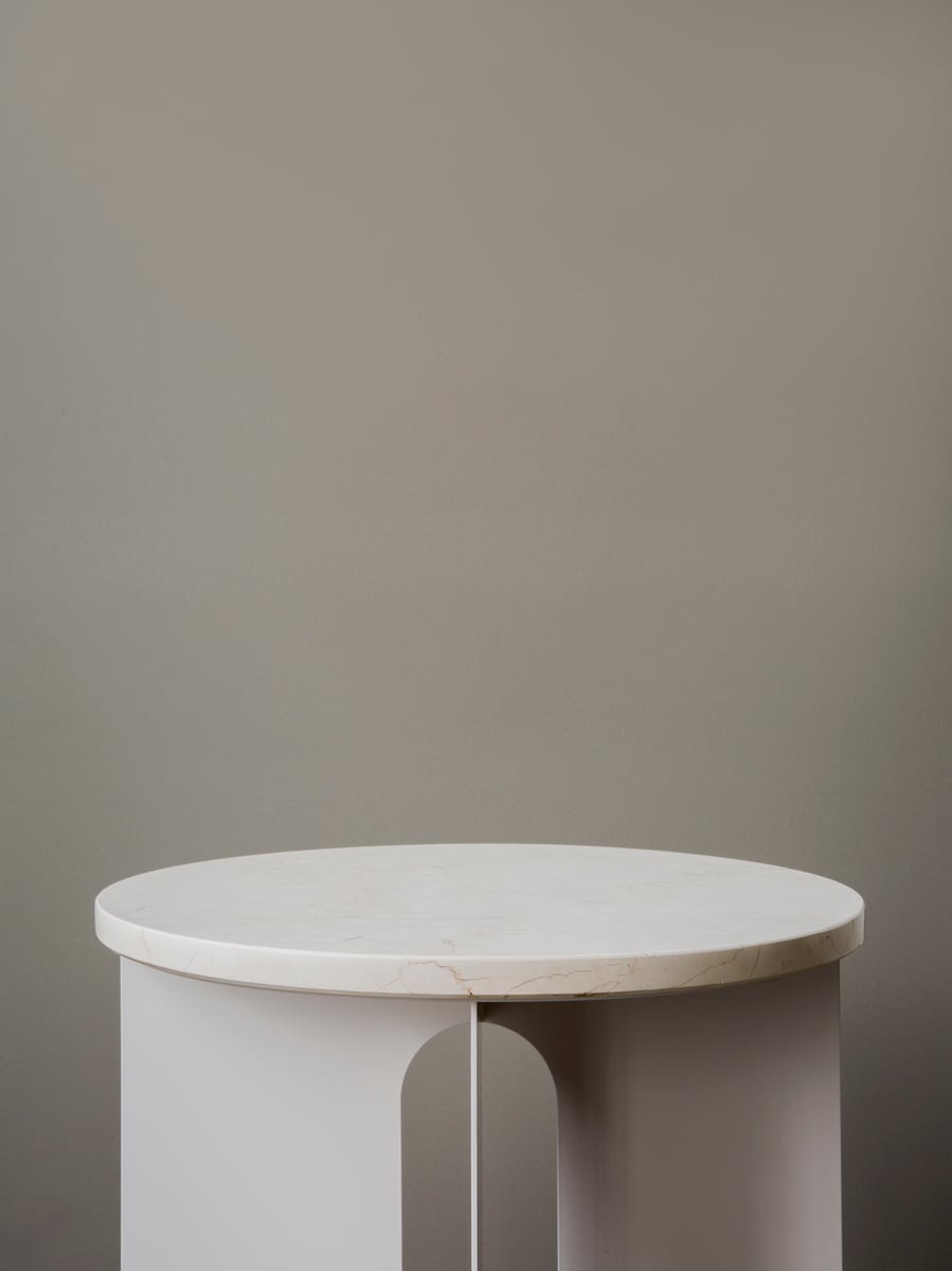 Marble top for Androgyne table, white