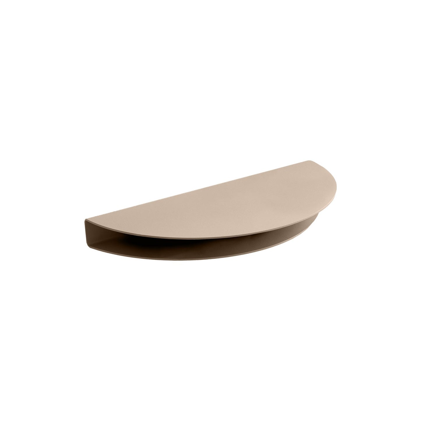 Half Moon shelf, small, warm grey