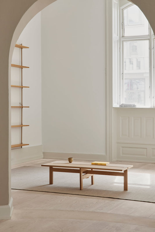 Rectangular coffee table, 115 cm, oak