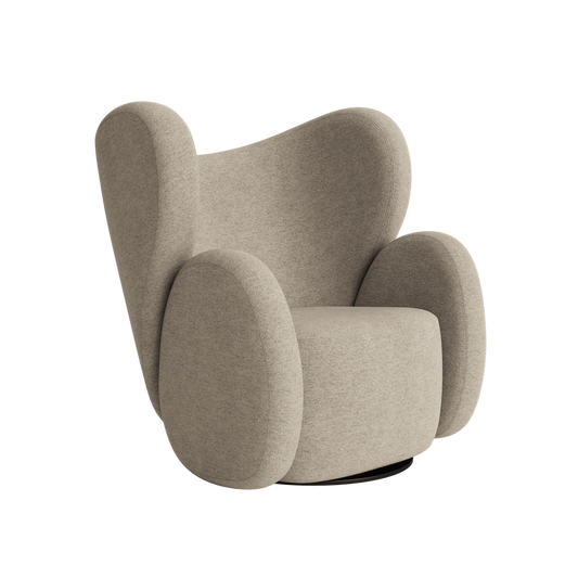 Big Big Chair - Wing Fabric Armchair by Norr11 #Barnum Bouclé | 03