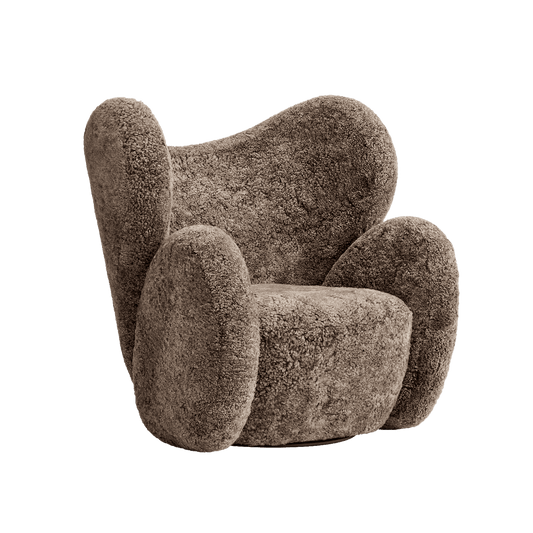 Big Big Chair - Wing Fabric Armchair by Norr11 #Sheepskin | Sahara