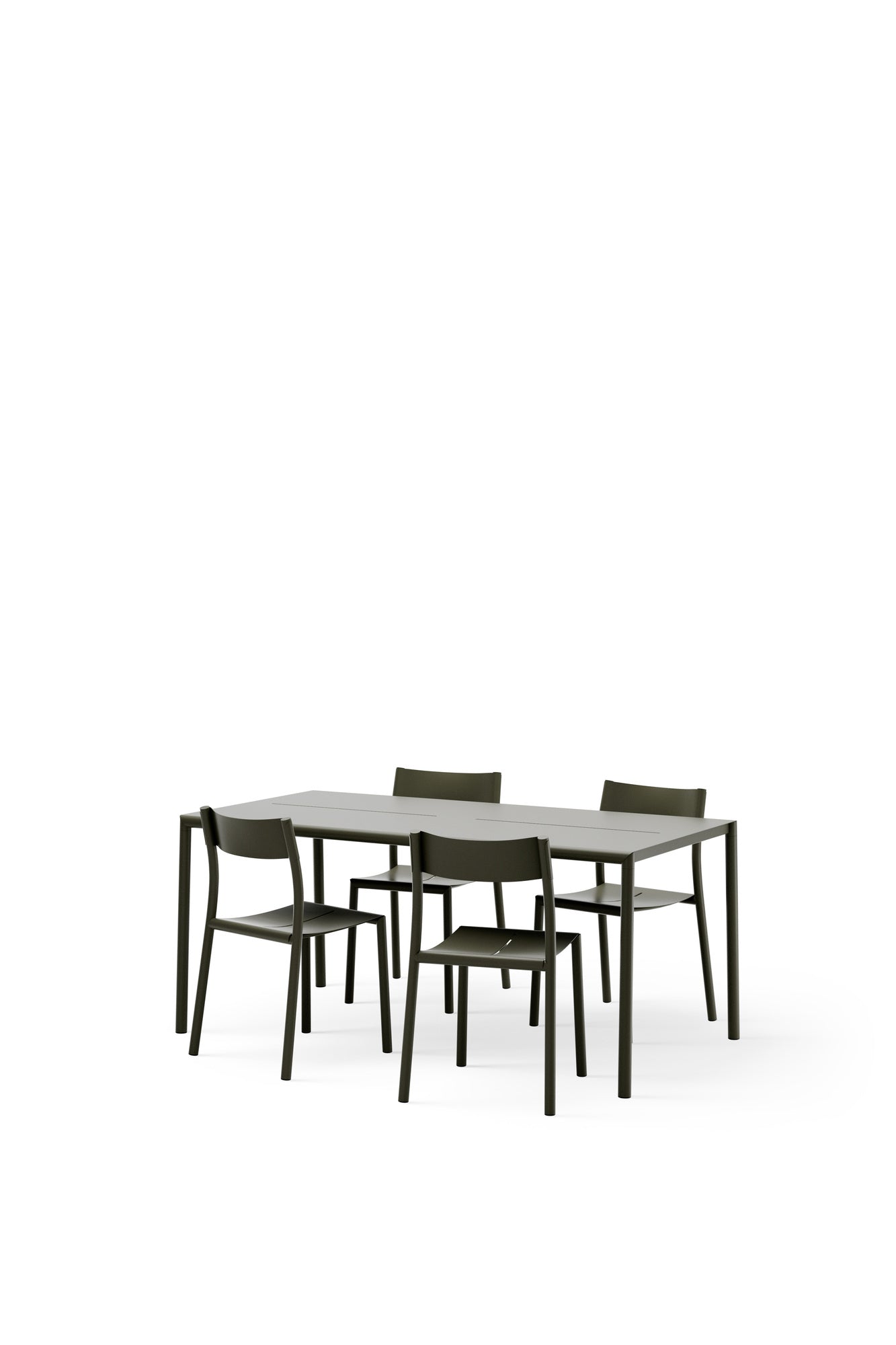 May table, 170 x 85 cm, dark green