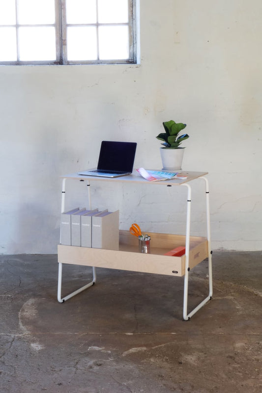 P001 counter, birch - white