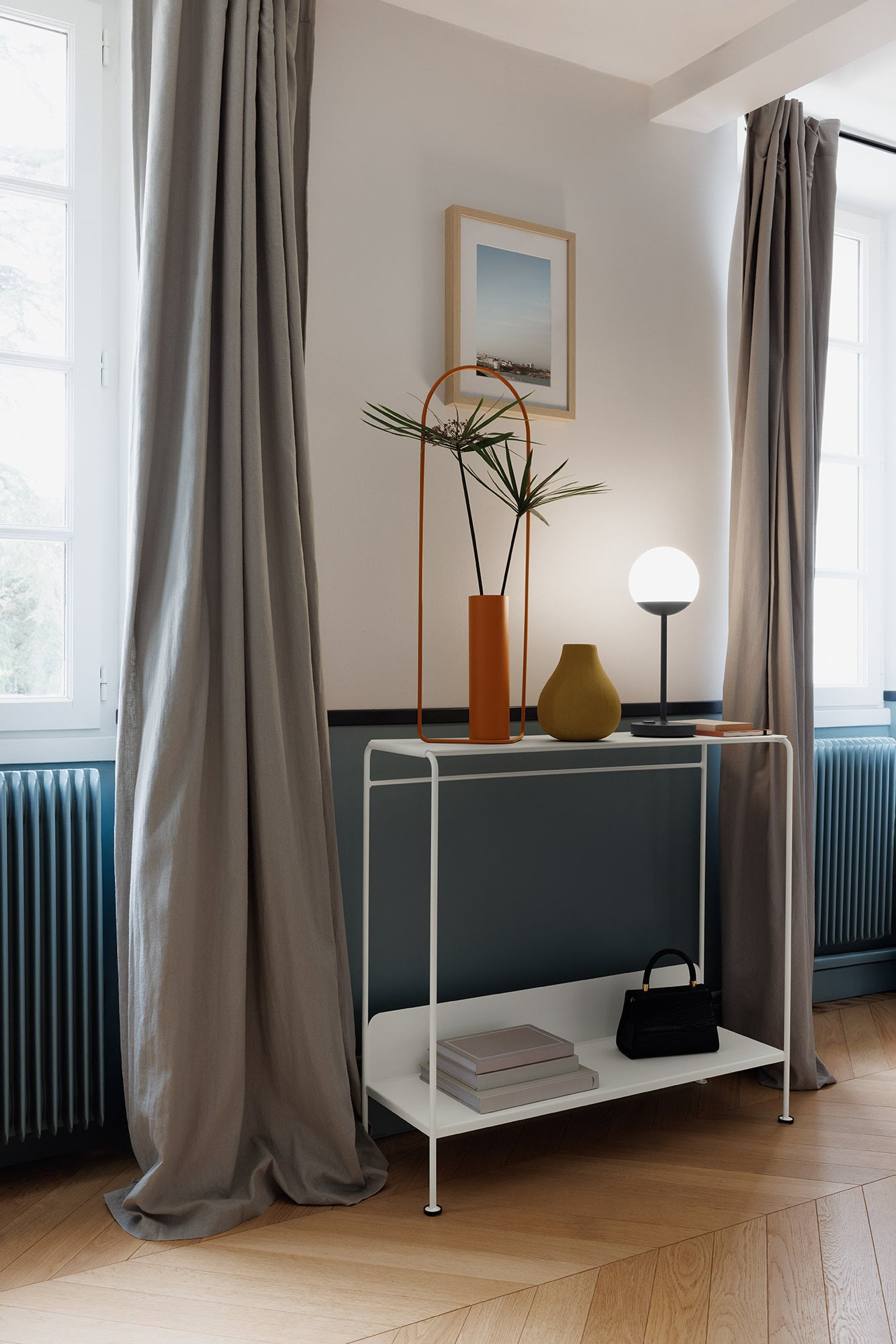 Picolino console table, cotton white