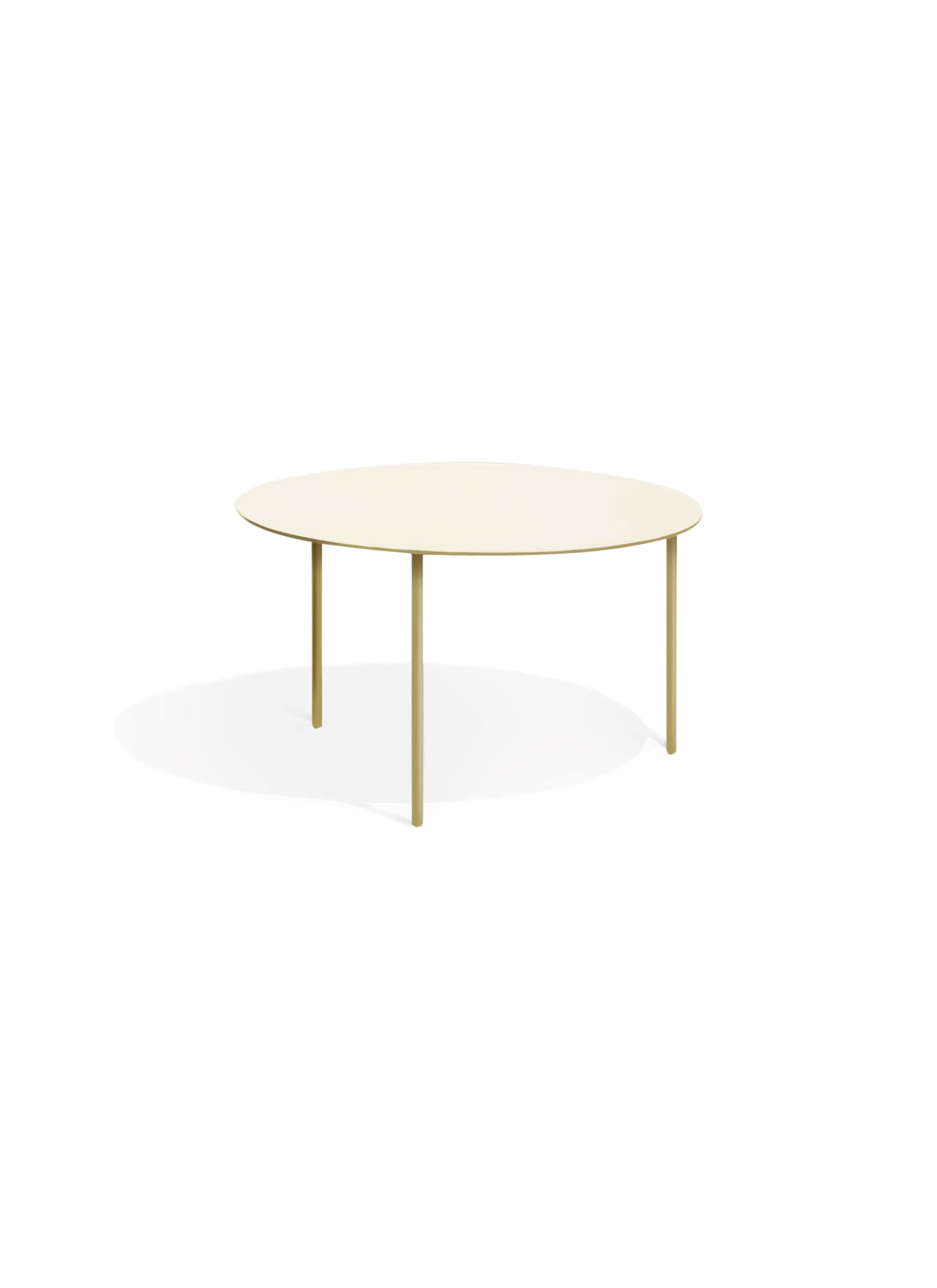 Pair side table, L, ochre steel