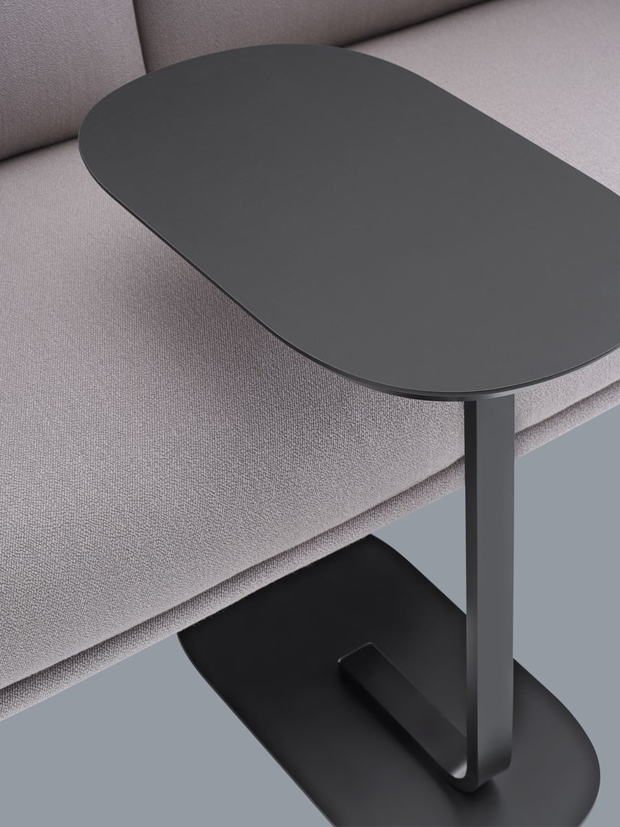 Relate side table, h. 60,5 cm, black