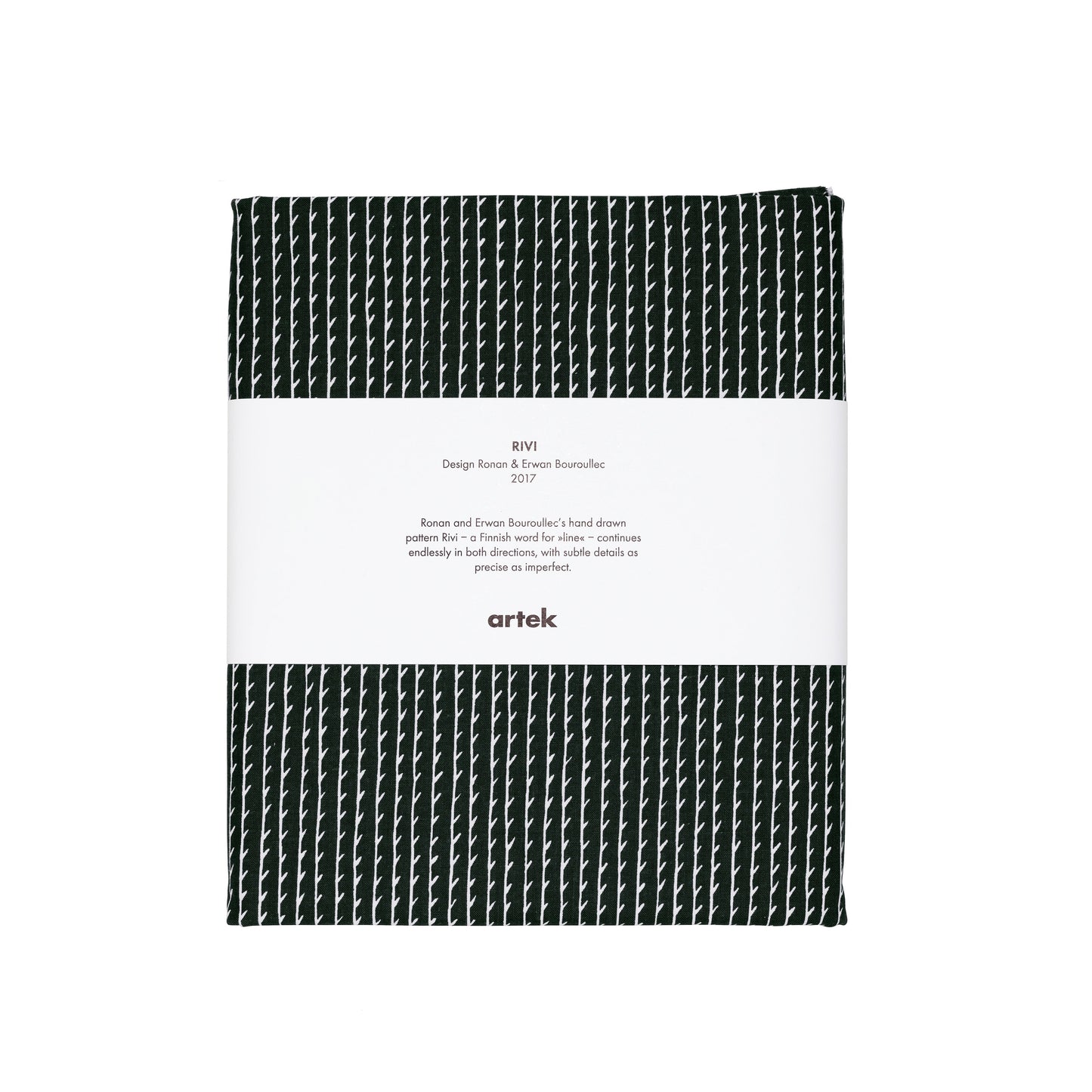 Artek Rivi Fabric, cotton — black/white