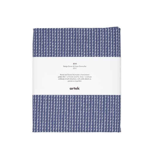 Artek Rivi Fabric, cotton — blue/white