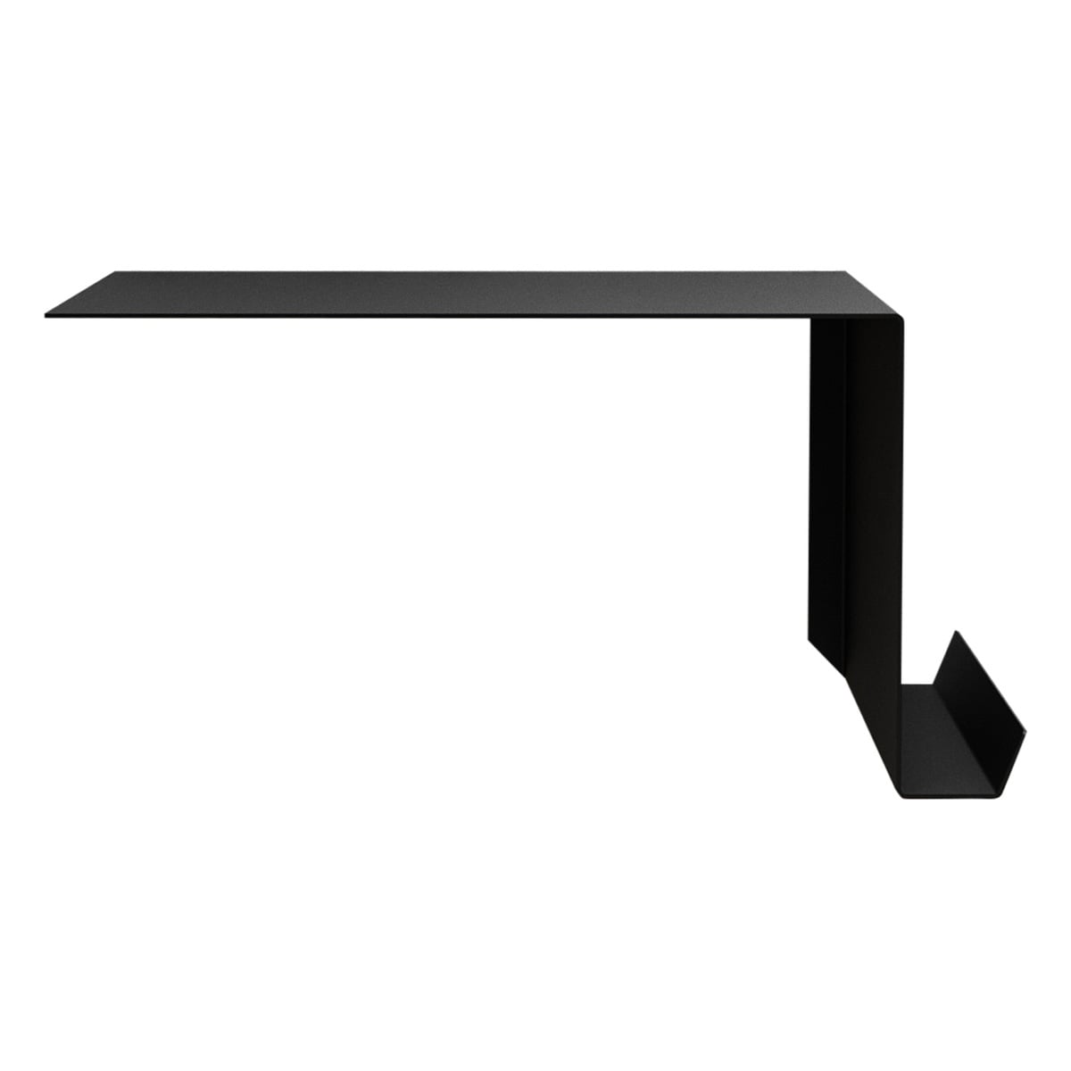 Shelve02 wall shelf, right, black