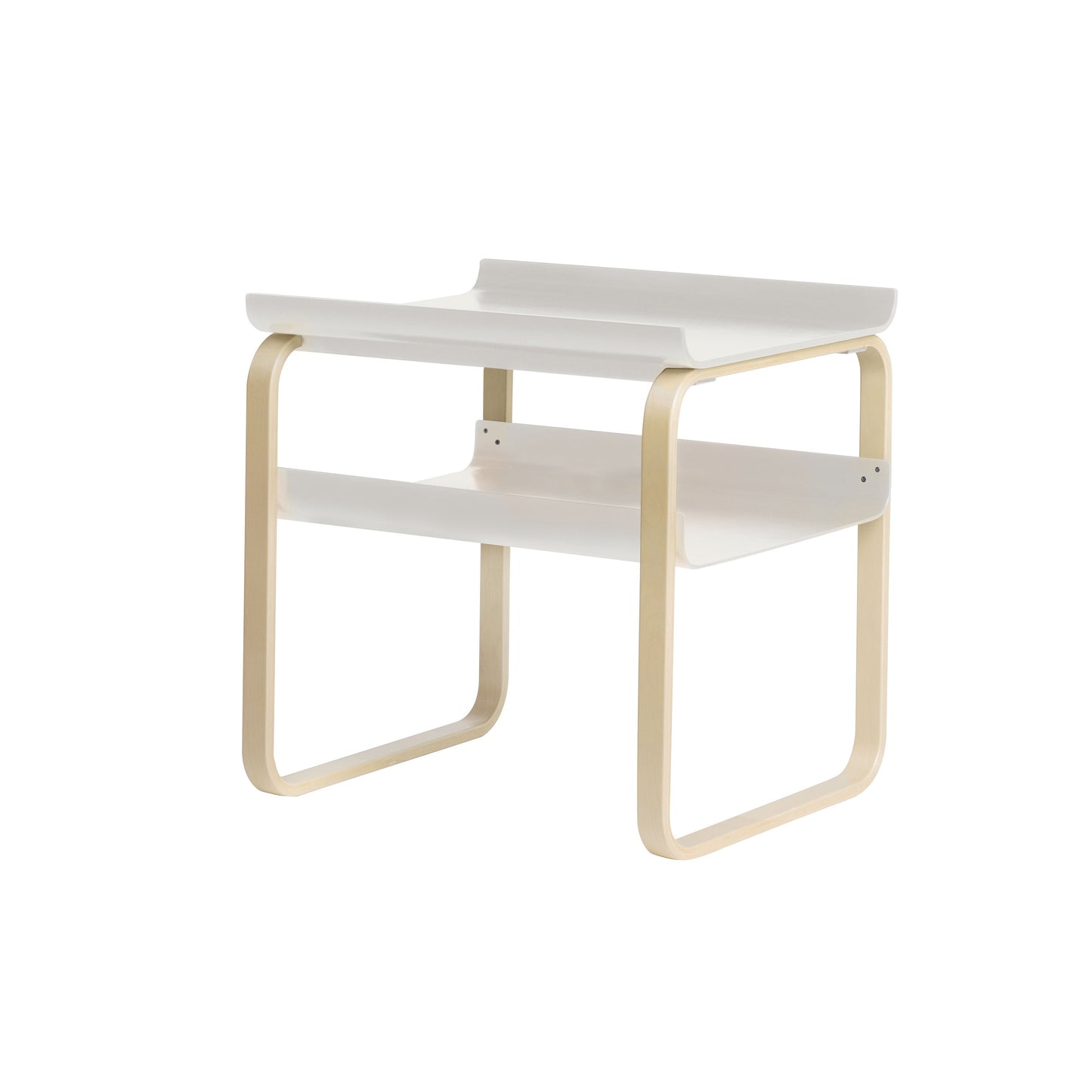 Artek Side Table 915 — birch/white lacquered