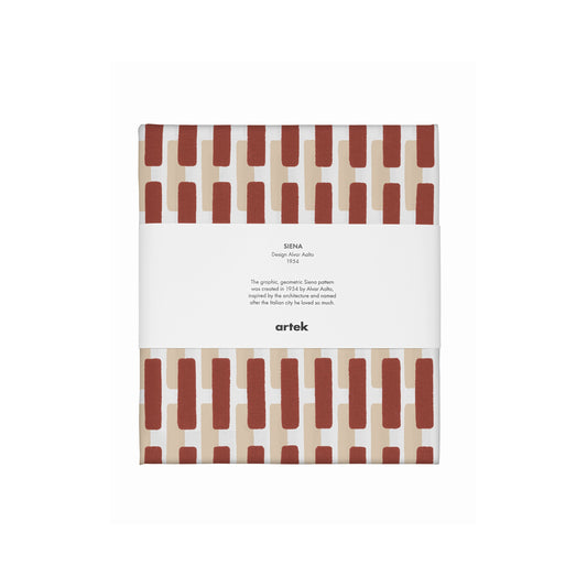 Artek Siena Fabric, cotton — brick red/sand shadow