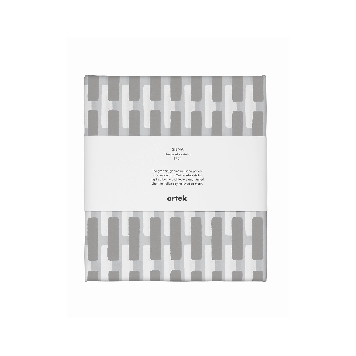 Artek Siena Fabric, canvas cotton — grey/light grey shadow