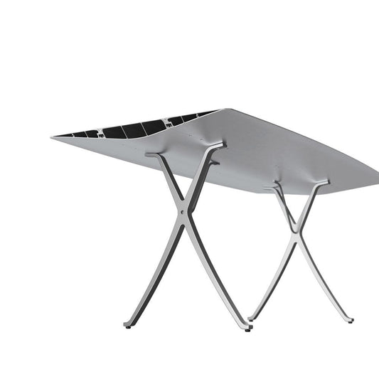 TABLE B 90 - Rectangular aluminium table