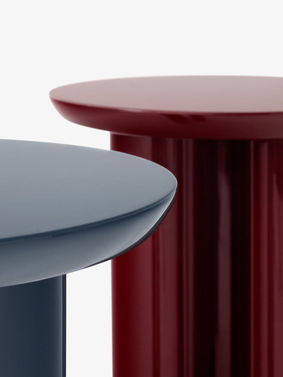 Tung JA3 side table, burgundy red