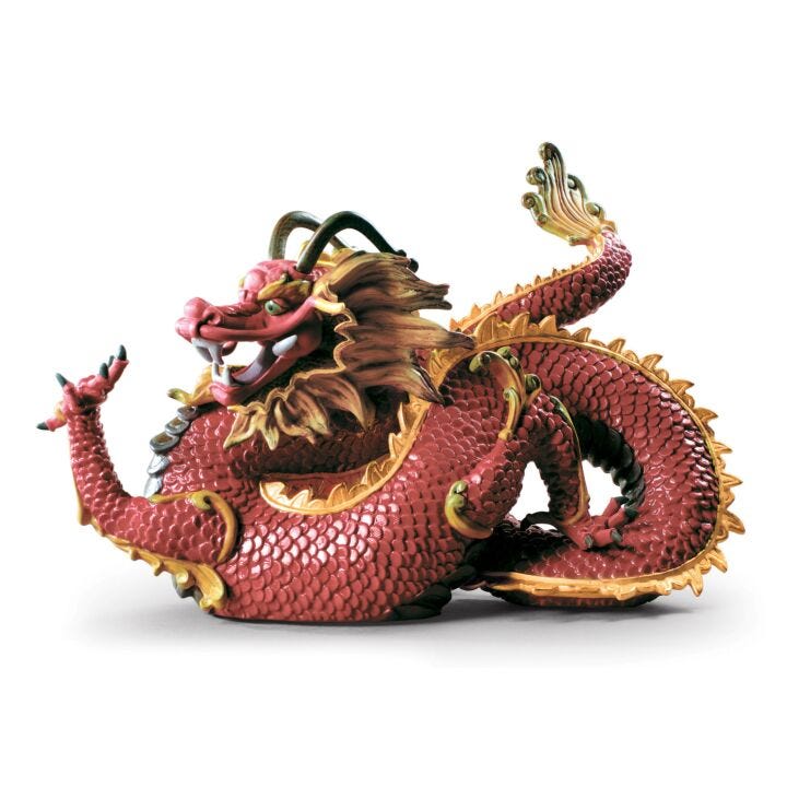 Majestic Dragon Sculpture by Lladró