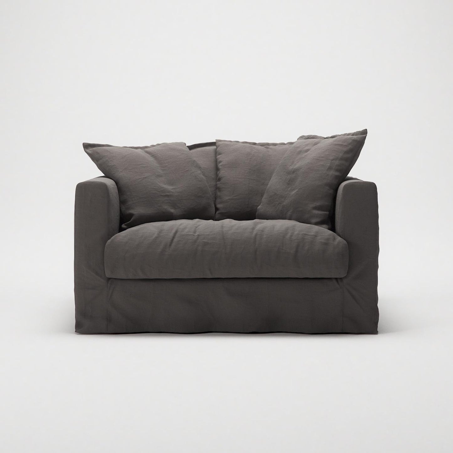 Decotique Le Grand Air Love Seat Armchair Smoked Granite