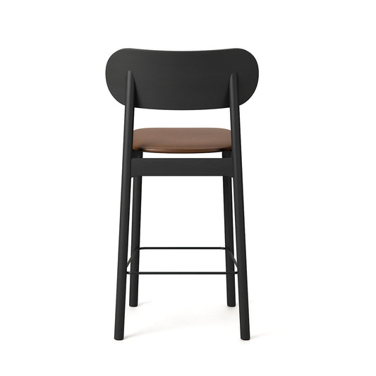Decotique Elephant Bar Stool Black/Brown Leather