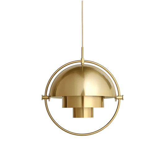 Multi-Lite Pendant Lamp by Gubi #Large/Shiny Brass/Brass