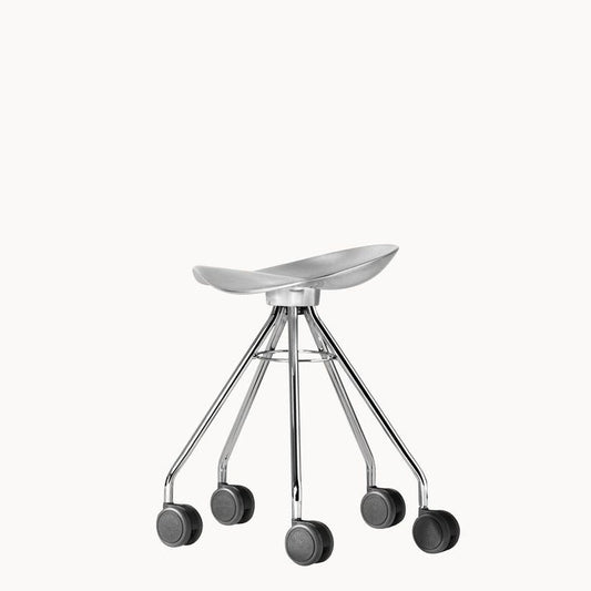 Low Stool With Castors Jamaica by Bd Barcelona Design #Aluminium seat