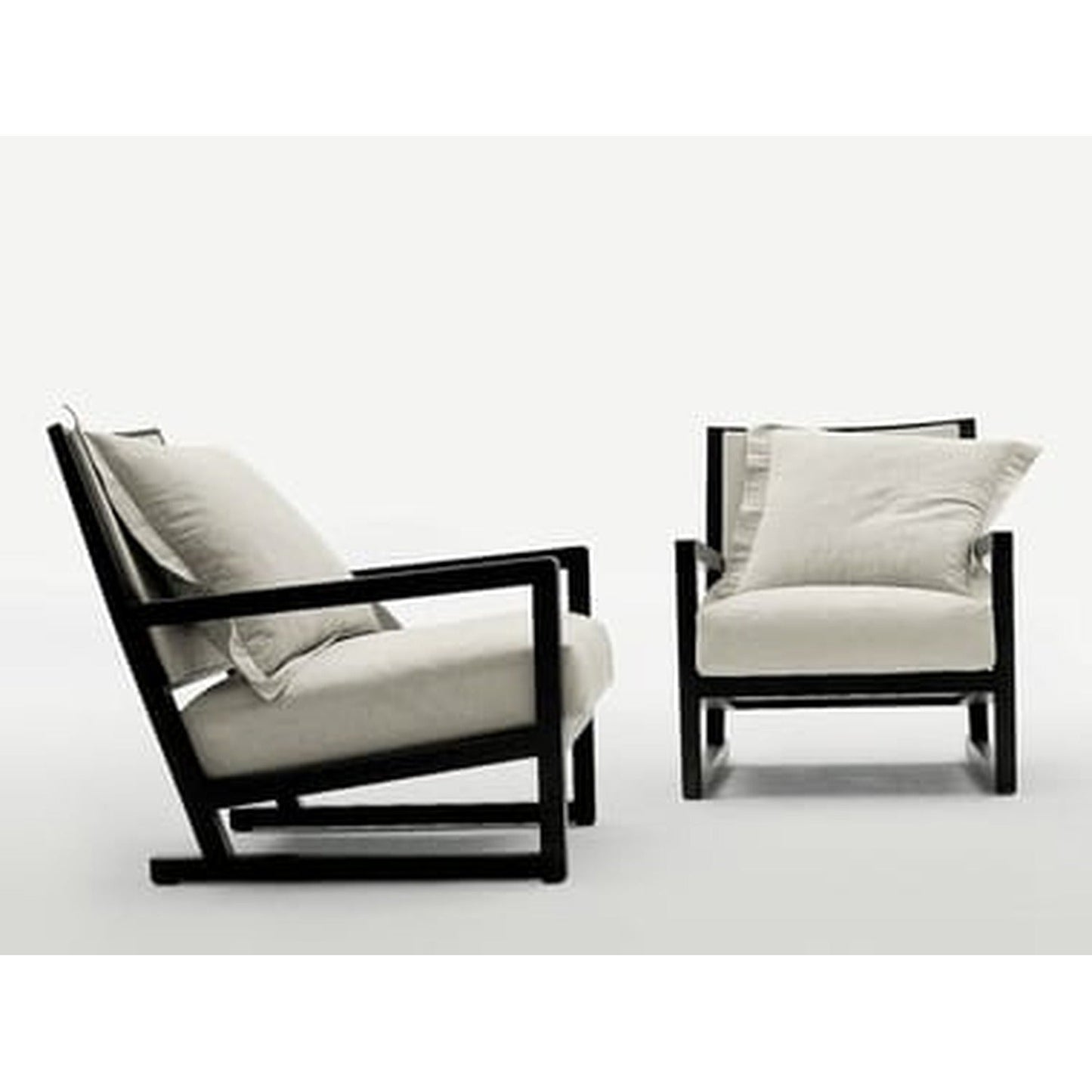 CLIO - Upholstered fabric armchair with armrests