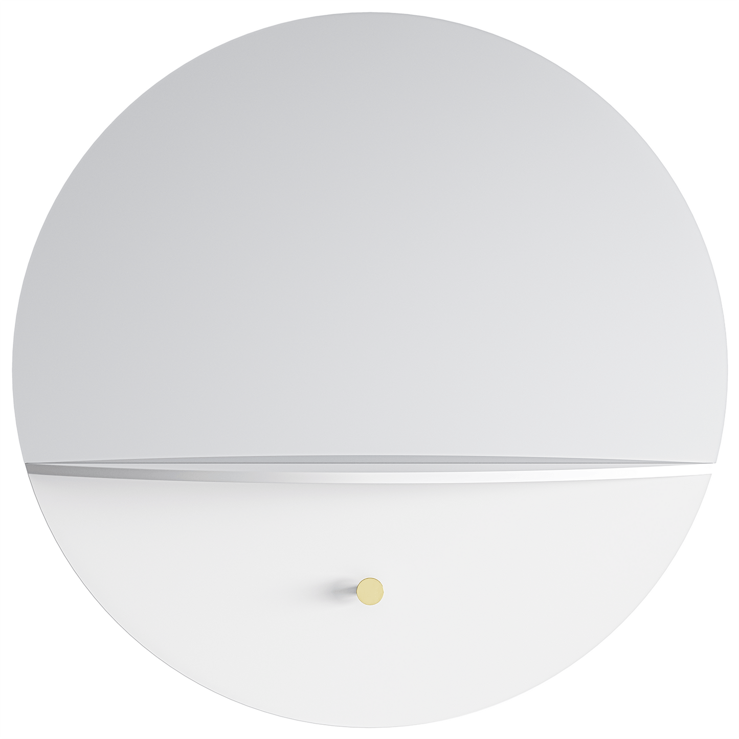Department Pie B Wall Mirror 80 White