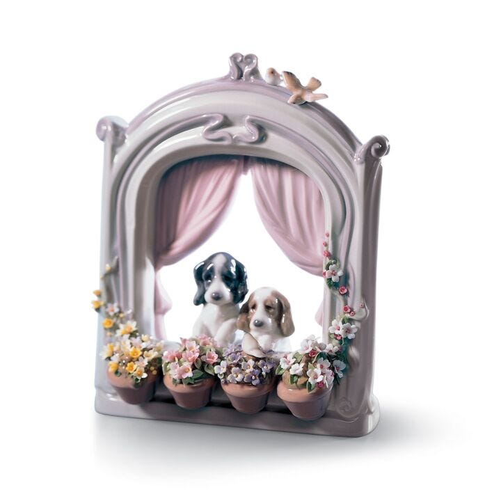 Please Come Home Dogs Figurine by Lladró