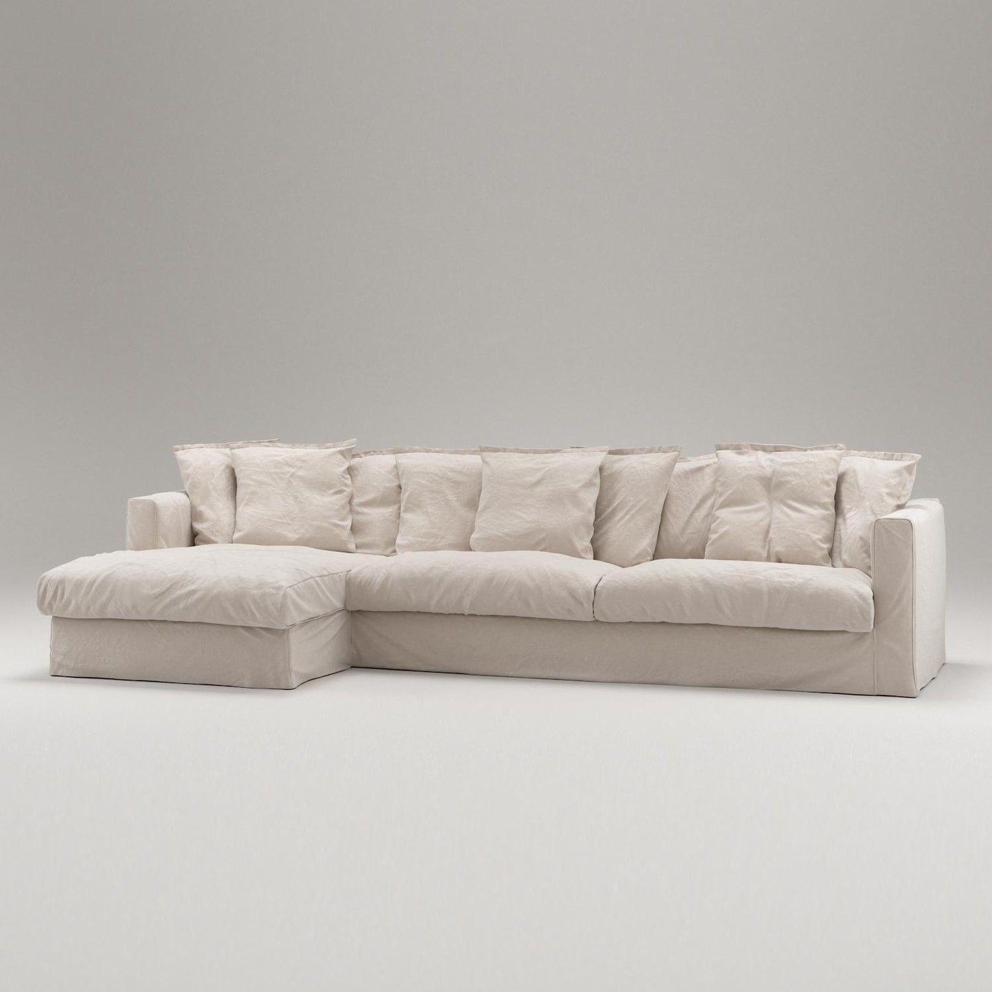 Decotique Le Grand Air 3-Seater Sofa Chaise Left Beige