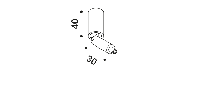 Davide Groppi Ceiling Rose + Driver V06 - Technical Drawing