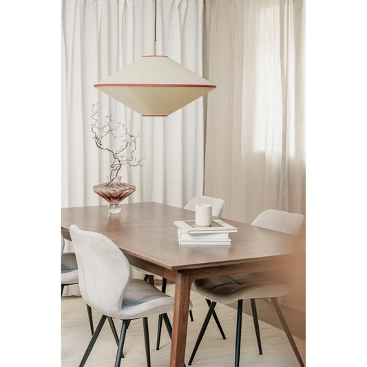 Edgeform Taft Pendant Ø52 Red/ Off-White