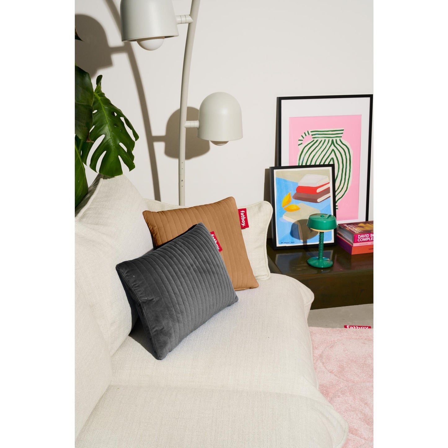 Fatboy Hotspot Cushion Line Quadro Velvet Taupe