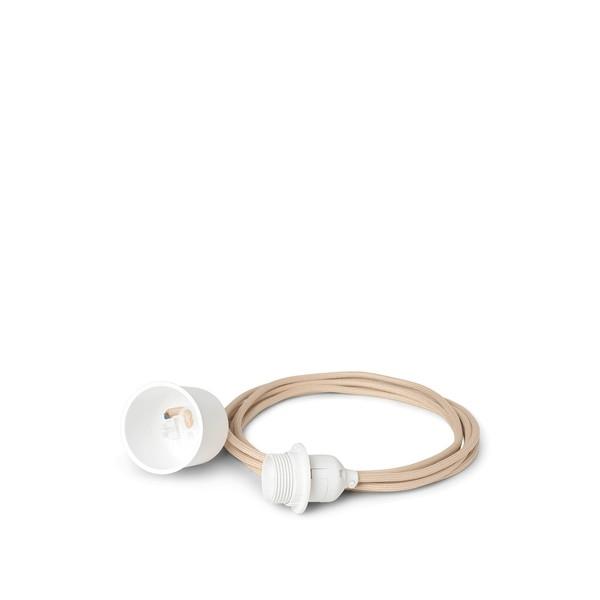 Ferm Living Dou Ø90 Pendant Natural M. Cord 4m