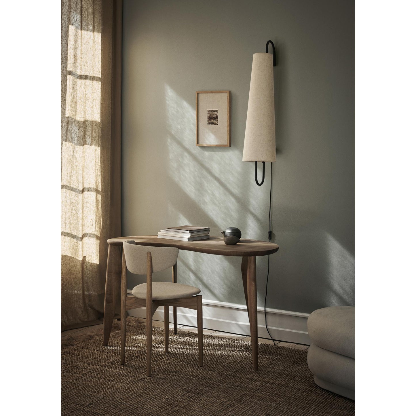 Ferm Living Ancora Wall Lamp 100 Black/ Natural