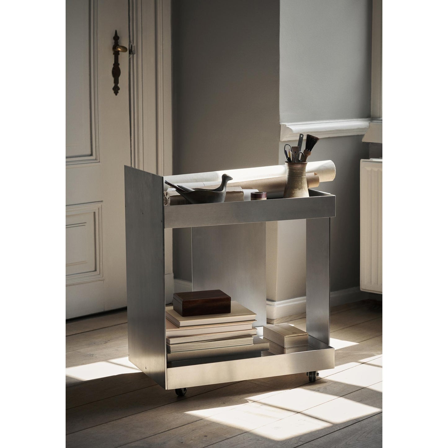 Ferm Living Storage Trolley Aluminum